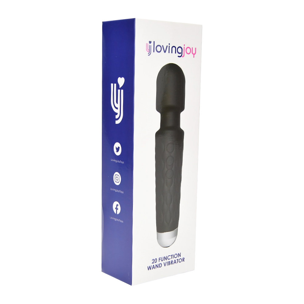 n12165-loving-joy-20-function-wand-vibrator-black-pkg-1