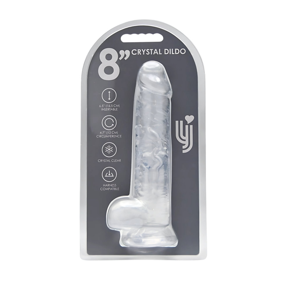 n12187-loving-joy-8-inch-dildo-with-balls-clear-new-pkg