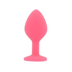 Toosh Pink Silicone Butt Plug Medium