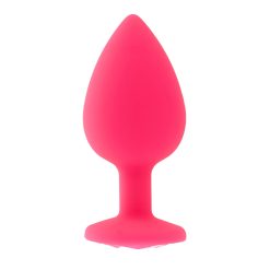 Toosh Pink Silicone Butt Plug Large
